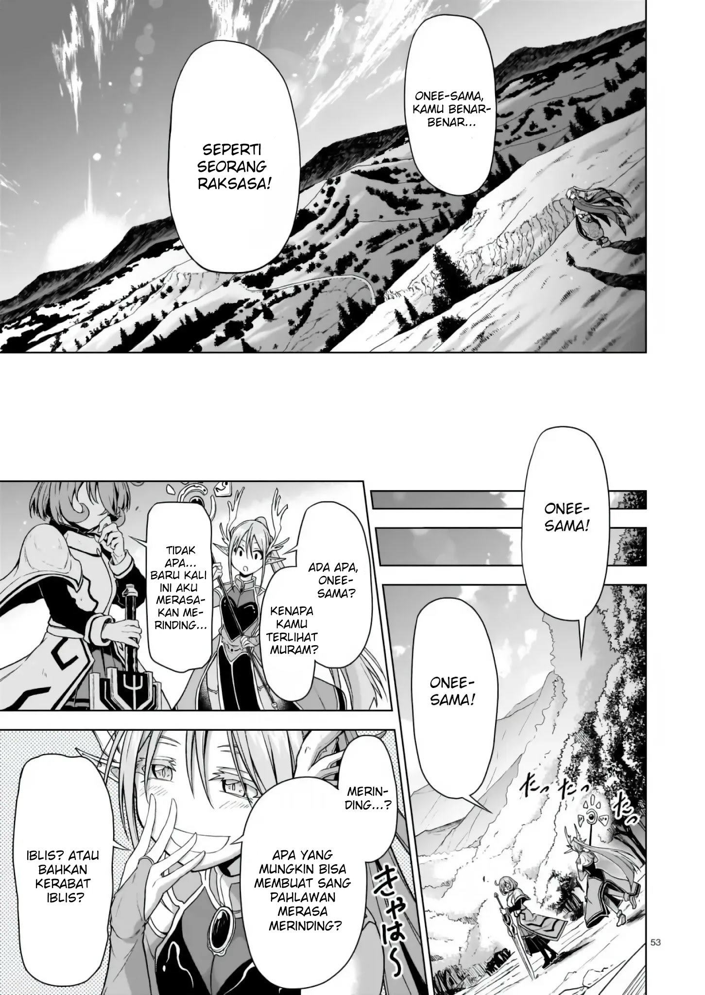 Oneesama to Watashi: Ojousama ga Isekai Tensei Chapter 1 - halaman 52