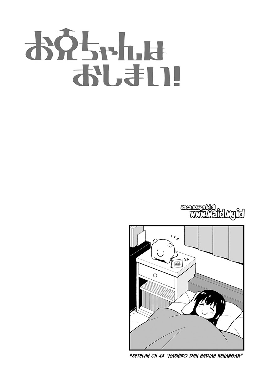 Oniichan wa Oshimai! Chapter 42.5 - halaman 4