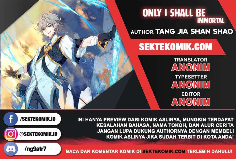 Only I Shall be Immortal Chapter 1 - halaman 1