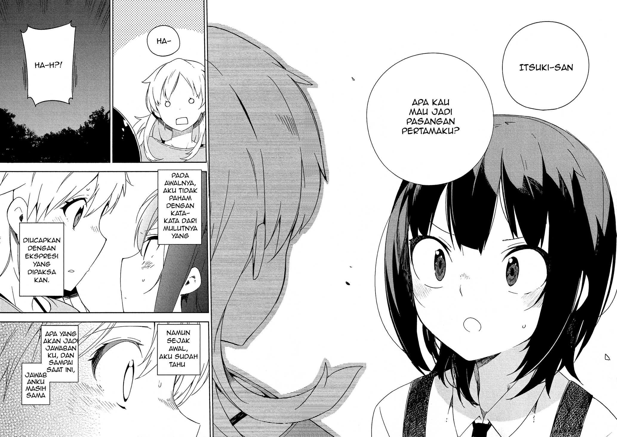 Ookami Shounen wa Kyou mo Uso wo Kasaneru Chapter 1 - halaman 58