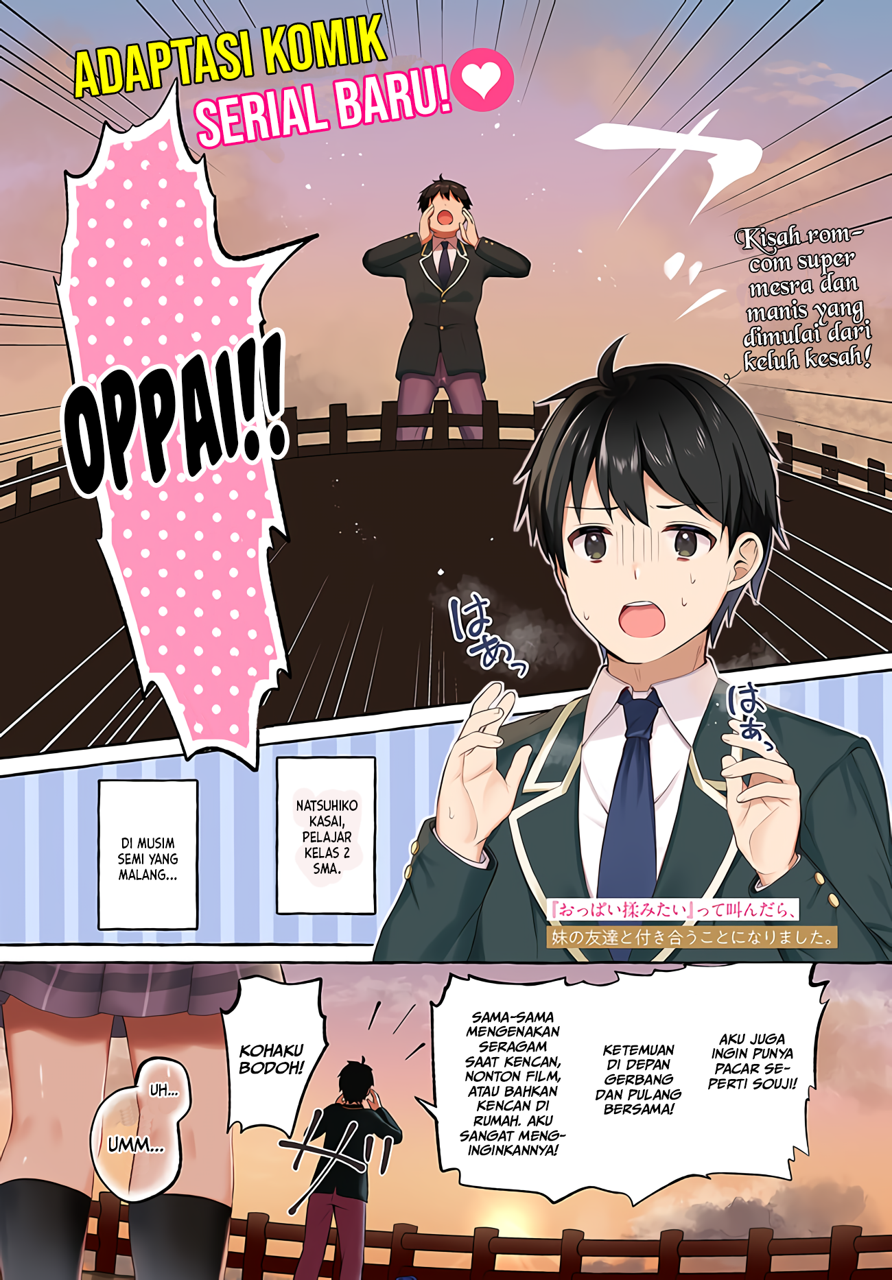 "Oppai Momitai" tte Sakendara, Imouto no Tomodachi to Tsukiau Koto ni Narimashita. Chapter 1 - halaman 2