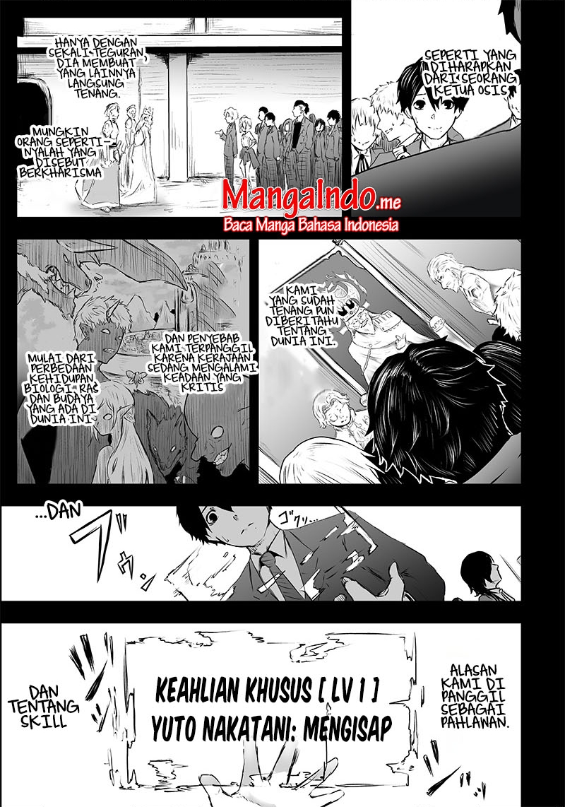 Ore dake Fuguu Skill no Isekai Shoukan Hangyakuki: Saijaku Skill "Kyuushuu" ga Subete wo Nomikomu made Chapter 1.1 - halaman 15