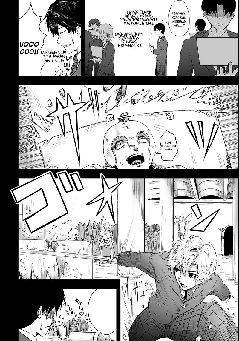 Ore dake Fuguu Skill no Isekai Shoukan Hangyakuki: Saijaku Skill "Kyuushuu" ga Subete wo Nomikomu made Chapter 1.1 - halaman 16