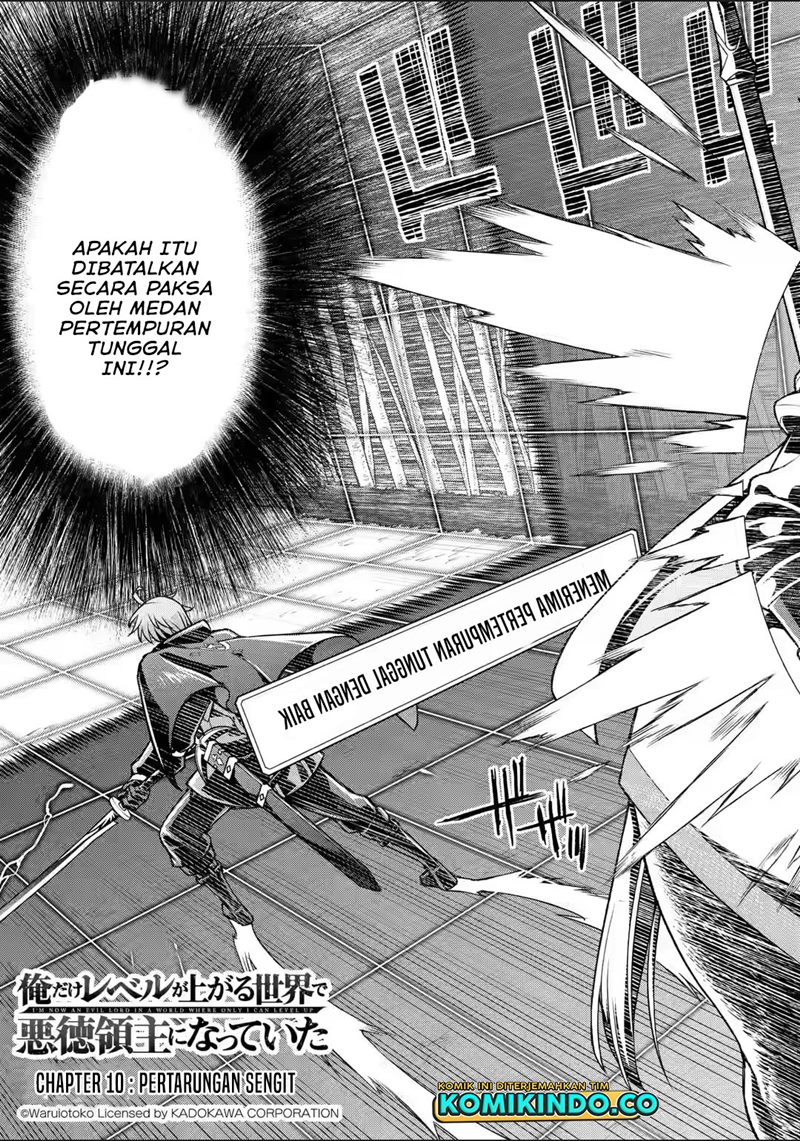 Ore dake Level ga Agaru Sekai de Akutoku Ryoushu ni Natteita Chapter 10 - halaman 4