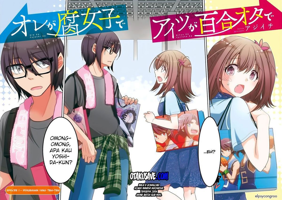 Ore ga Fujoshi de Aitsu ga Yuri-ota de Chapter 1 - halaman 3