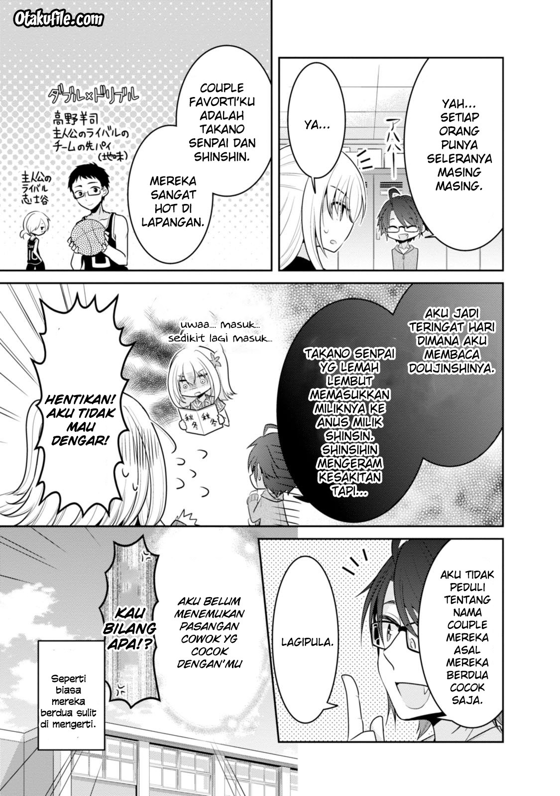 Ore ga Fujoshi de Aitsu ga Yuri-ota de Chapter 10.5 - halaman 11