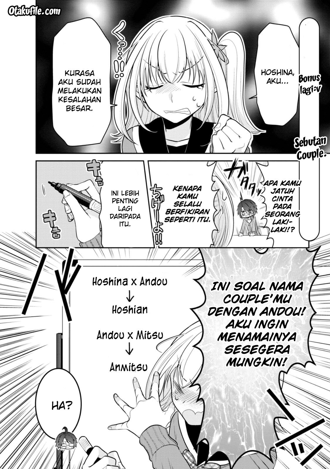 Ore ga Fujoshi de Aitsu ga Yuri-ota de Chapter 10.5 - halaman 8