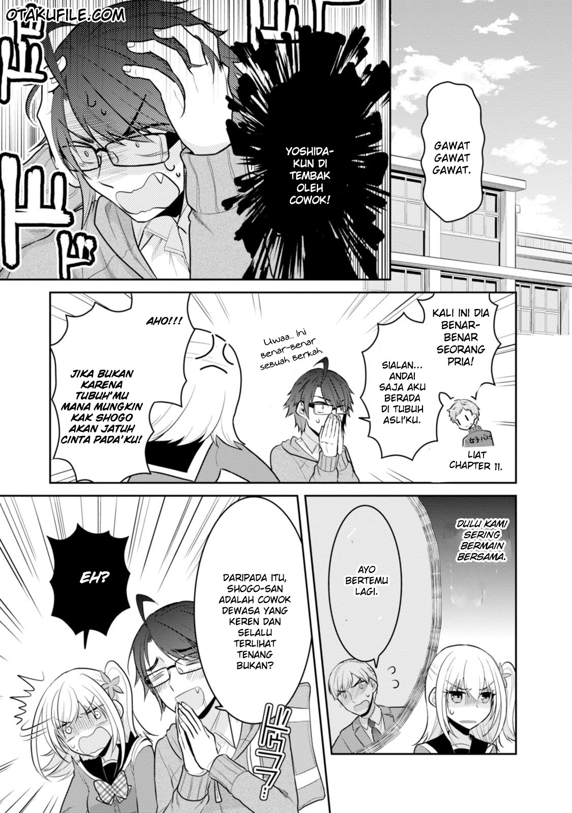 Ore ga Fujoshi de Aitsu ga Yuri-ota de Chapter 15 - halaman 12