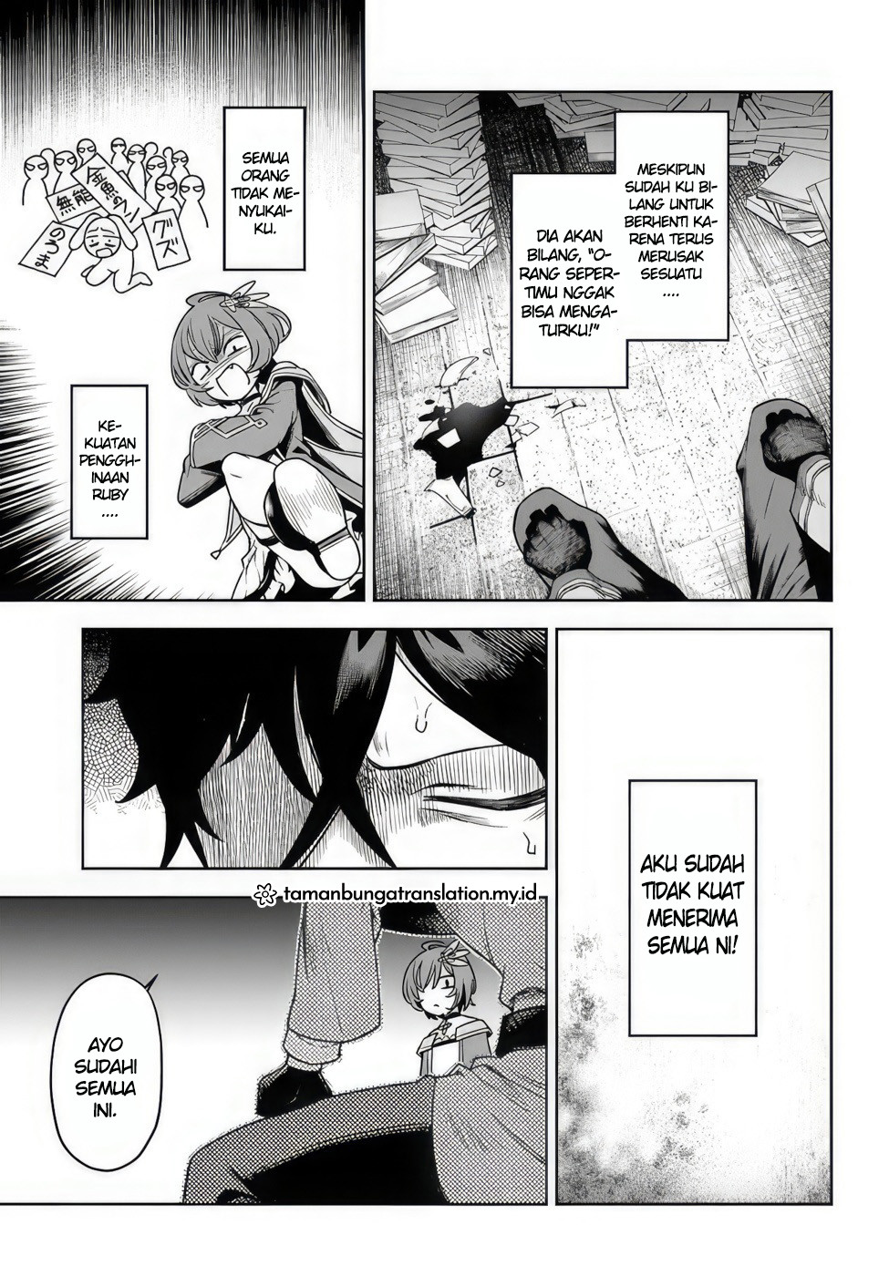 Ore Igai Daremo Saishu Dekinai Sozai nanoni "Sozai Saishuritsu ga Hikui" to Power Harassment suru Osananajimi Renkinjutsushi to Zetsuen shita Senzoku Madoushi, Henkyou no Machi de Slow Life wo Okuritai. Chapter 1 - halaman 10