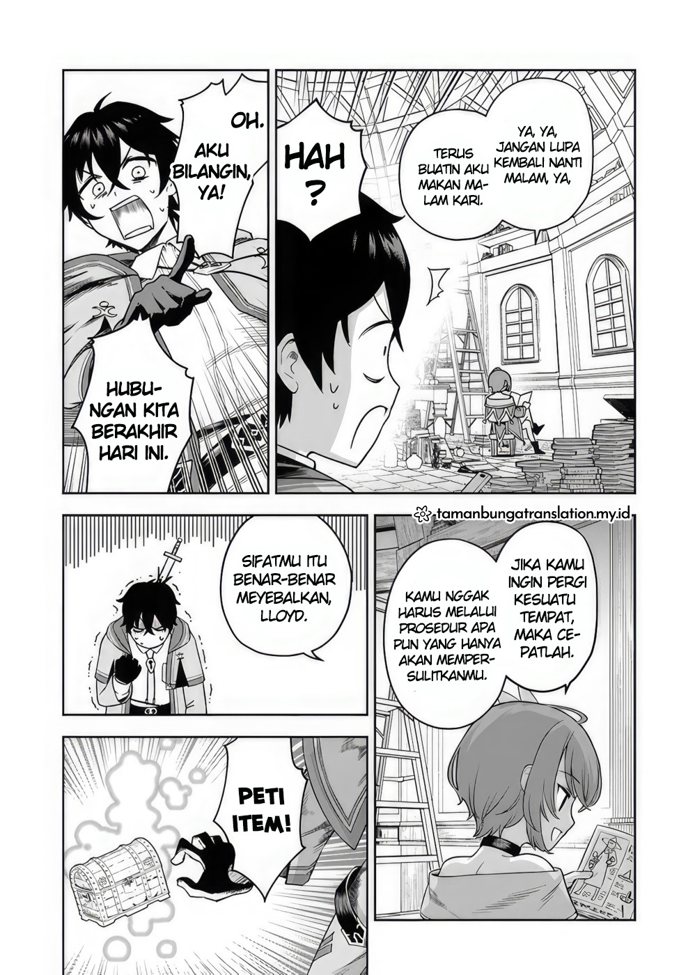 Ore Igai Daremo Saishu Dekinai Sozai nanoni "Sozai Saishuritsu ga Hikui" to Power Harassment suru Osananajimi Renkinjutsushi to Zetsuen shita Senzoku Madoushi, Henkyou no Machi de Slow Life wo Okuritai. Chapter 1 - halaman 12