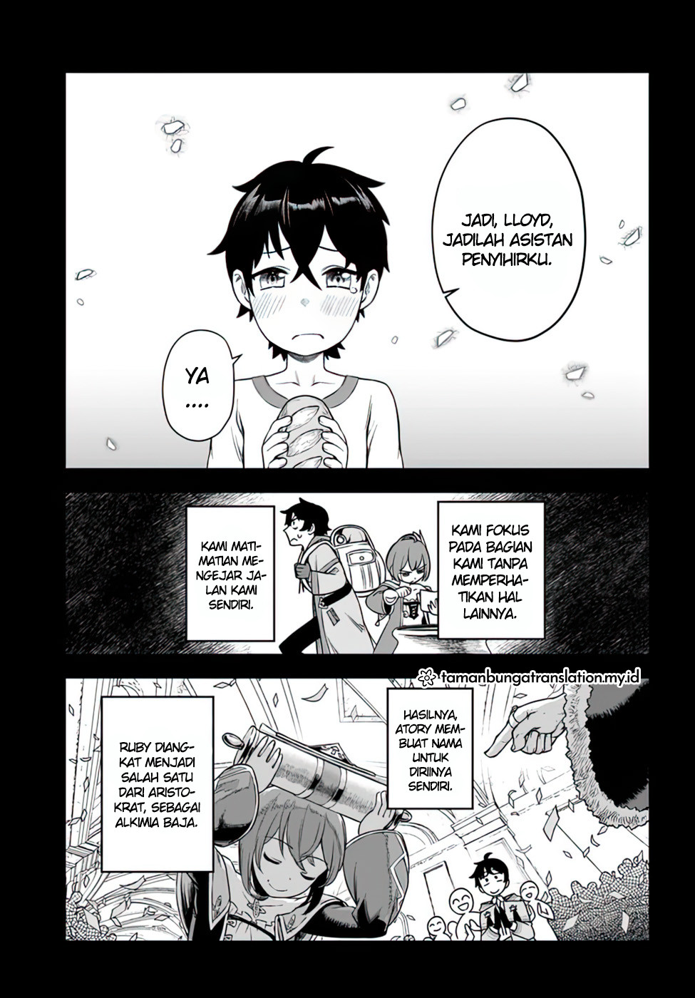 Ore Igai Daremo Saishu Dekinai Sozai nanoni "Sozai Saishuritsu ga Hikui" to Power Harassment suru Osananajimi Renkinjutsushi to Zetsuen shita Senzoku Madoushi, Henkyou no Machi de Slow Life wo Okuritai. Chapter 1 - halaman 20