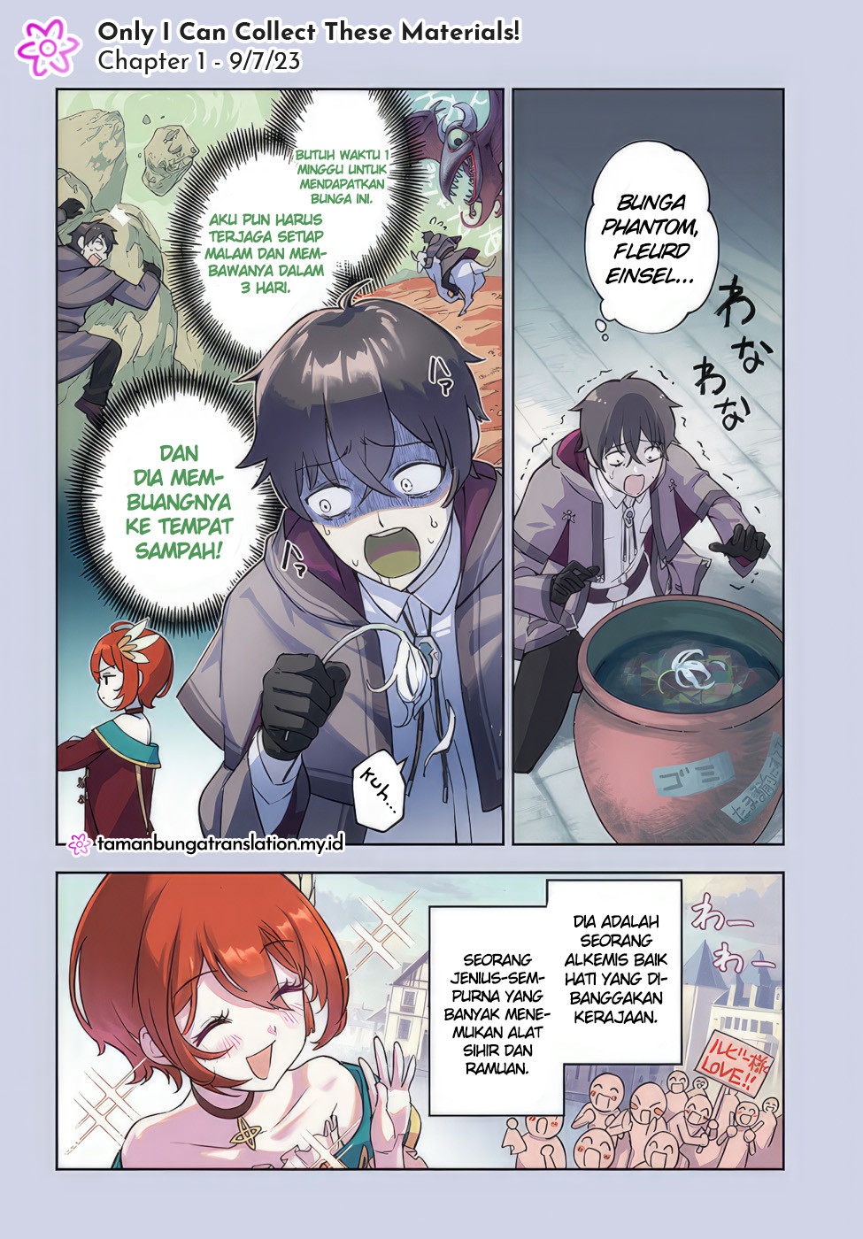 Ore Igai Daremo Saishu Dekinai Sozai nanoni "Sozai Saishuritsu ga Hikui" to Power Harassment suru Osananajimi Renkinjutsushi to Zetsuen shita Senzoku Madoushi, Henkyou no Machi de Slow Life wo Okuritai. Chapter 1 - halaman 5