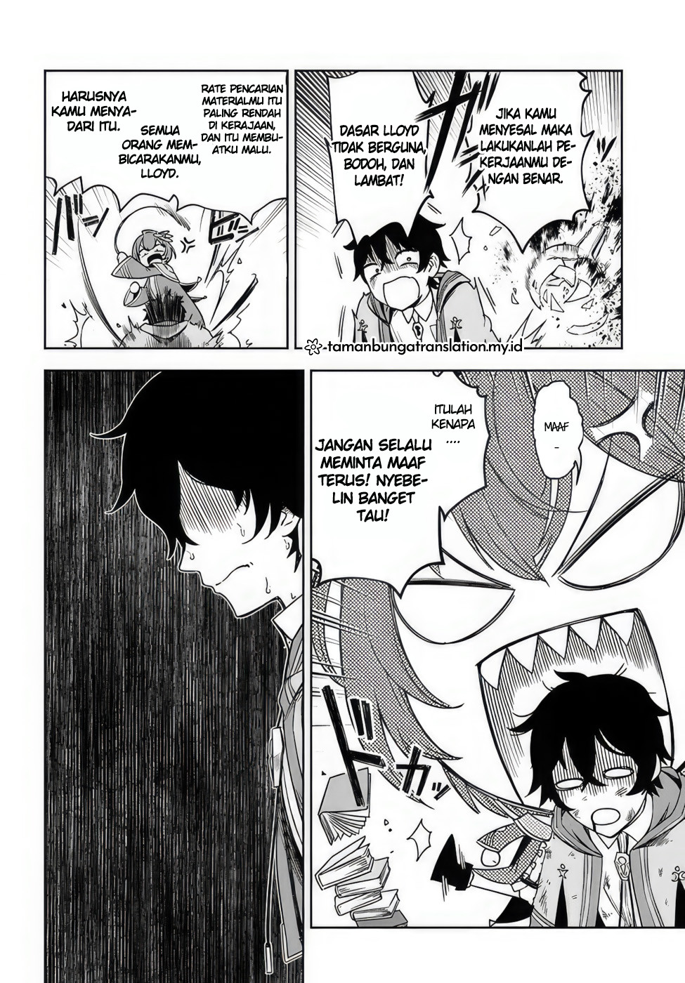 Ore Igai Daremo Saishu Dekinai Sozai nanoni "Sozai Saishuritsu ga Hikui" to Power Harassment suru Osananajimi Renkinjutsushi to Zetsuen shita Senzoku Madoushi, Henkyou no Machi de Slow Life wo Okuritai. Chapter 1 - halaman 9
