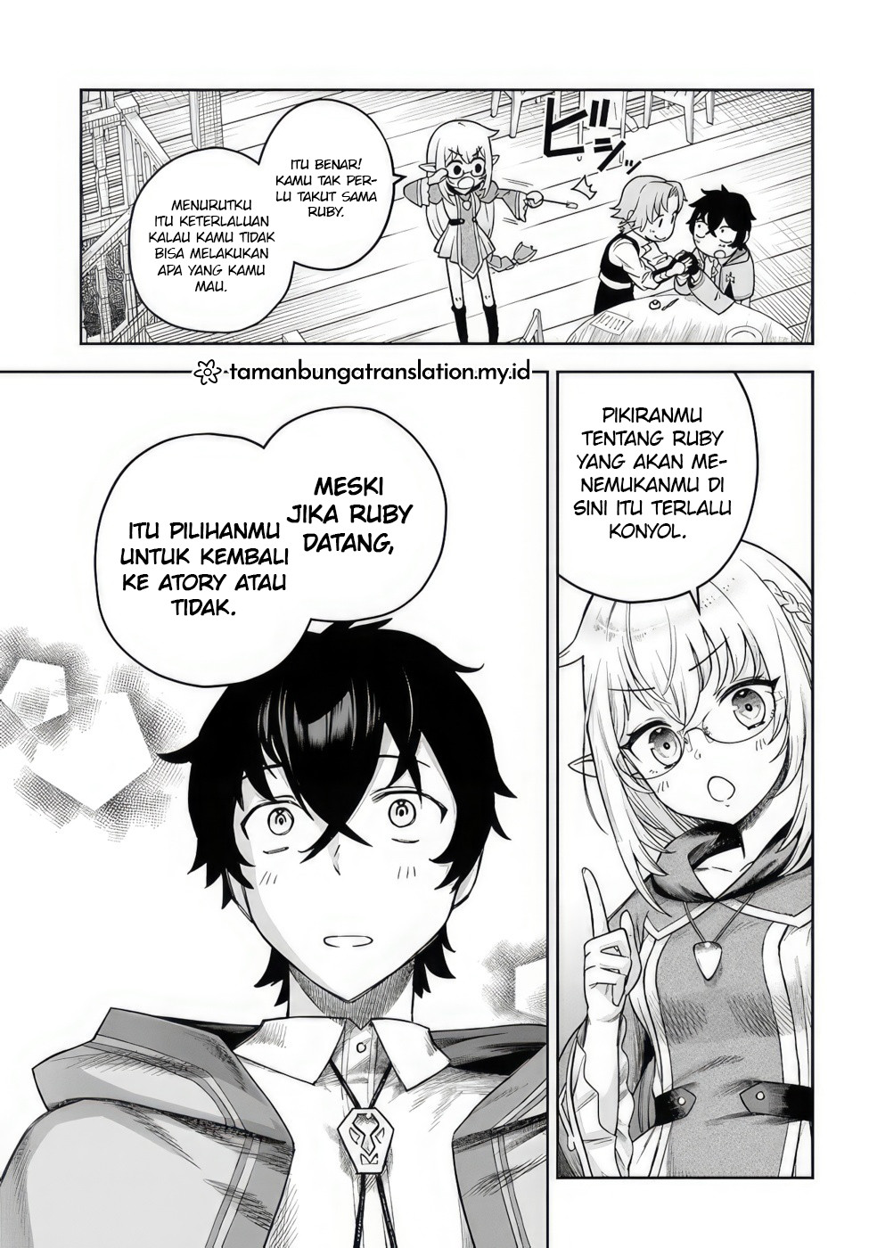 Ore Igai Daremo Saishu Dekinai Sozai nanoni "Sozai Saishuritsu ga Hikui" to Power Harassment suru Osananajimi Renkinjutsushi to Zetsuen shita Senzoku Madoushi, Henkyou no Machi de Slow Life wo Okuritai. Chapter 2 - halaman 11