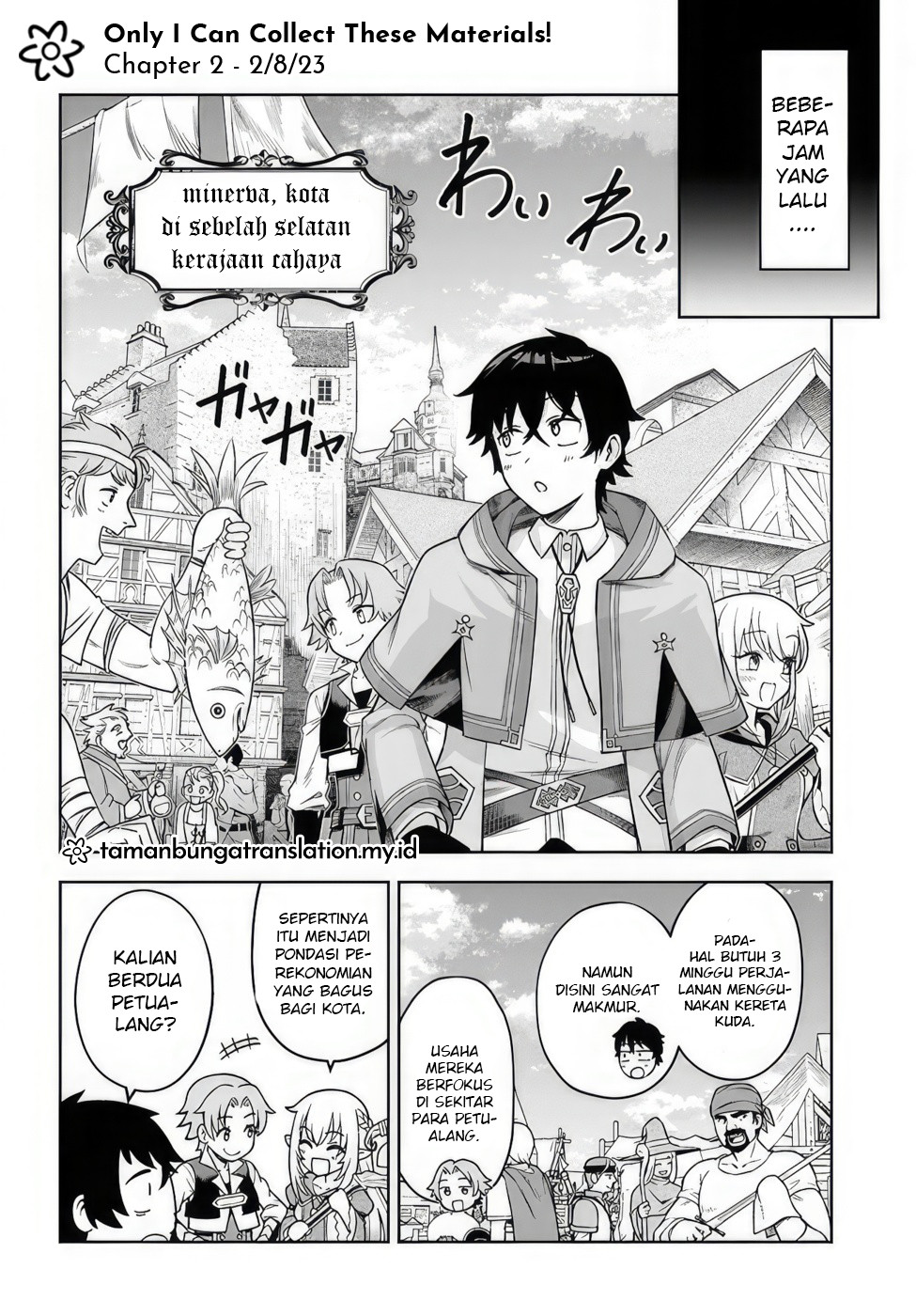 Ore Igai Daremo Saishu Dekinai Sozai nanoni "Sozai Saishuritsu ga Hikui" to Power Harassment suru Osananajimi Renkinjutsushi to Zetsuen shita Senzoku Madoushi, Henkyou no Machi de Slow Life wo Okuritai. Chapter 2 - halaman 4