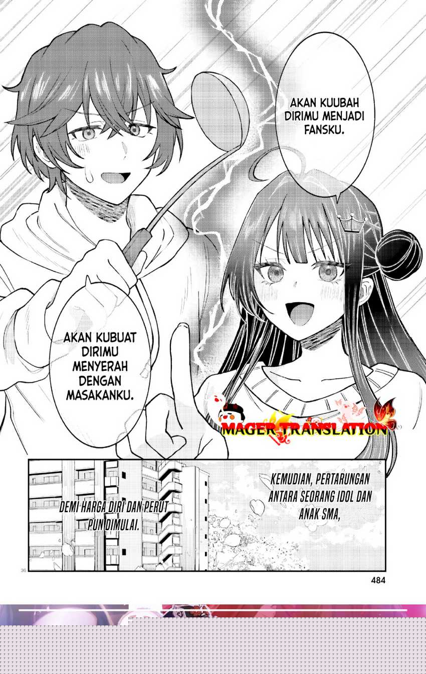 Ore no Haitoku Meshi o Onedari Sezu ni Irarenai, Otonari no Top Idol-sama Chapter 1.3 - halaman 14