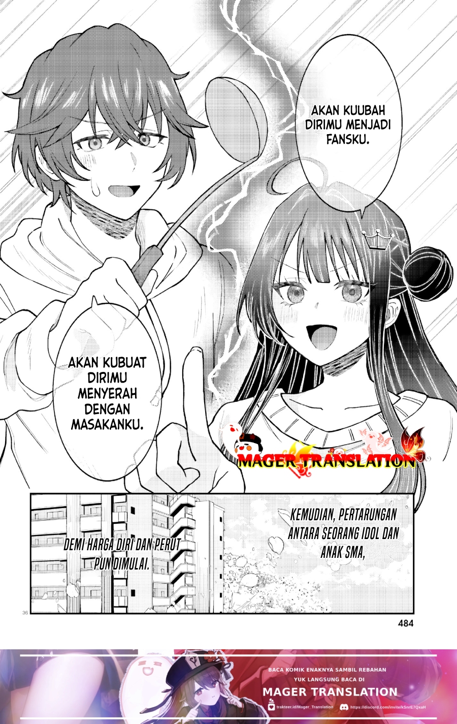 Ore no Haitoku Meshi o Onedari Sezu ni Irarenai, Otonari no Top Idol-sama Chapter 1 - halaman 35