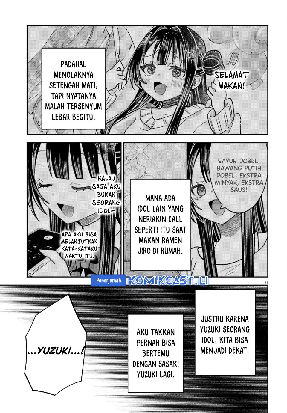 Ore no Haitoku Meshi o Onedari Sezu ni Irarenai, Otonari no Top Idol-sama Chapter 13 - halaman 11