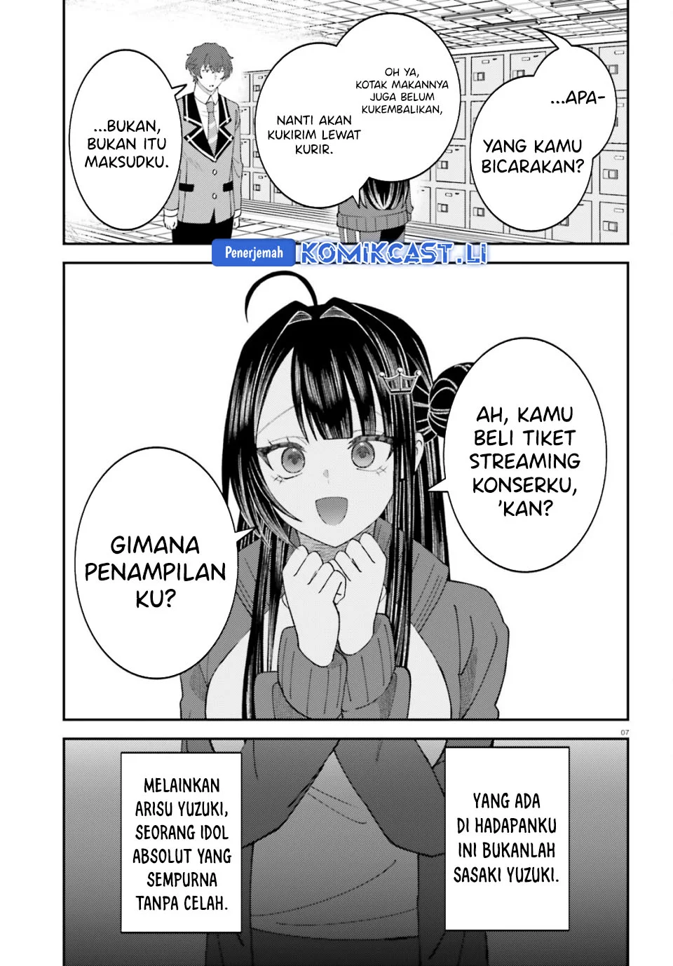 Ore no Haitoku Meshi o Onedari Sezu ni Irarenai, Otonari no Top Idol-sama Chapter 13 - halaman 7