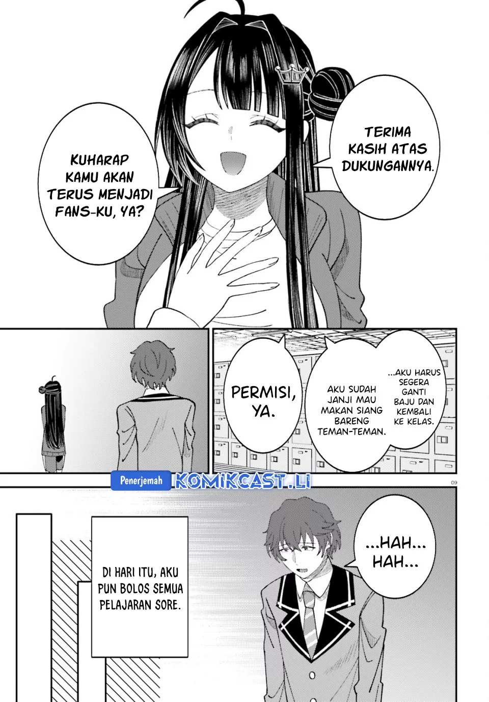 Ore no Haitoku Meshi o Onedari Sezu ni Irarenai, Otonari no Top Idol-sama Chapter 13 - halaman 9