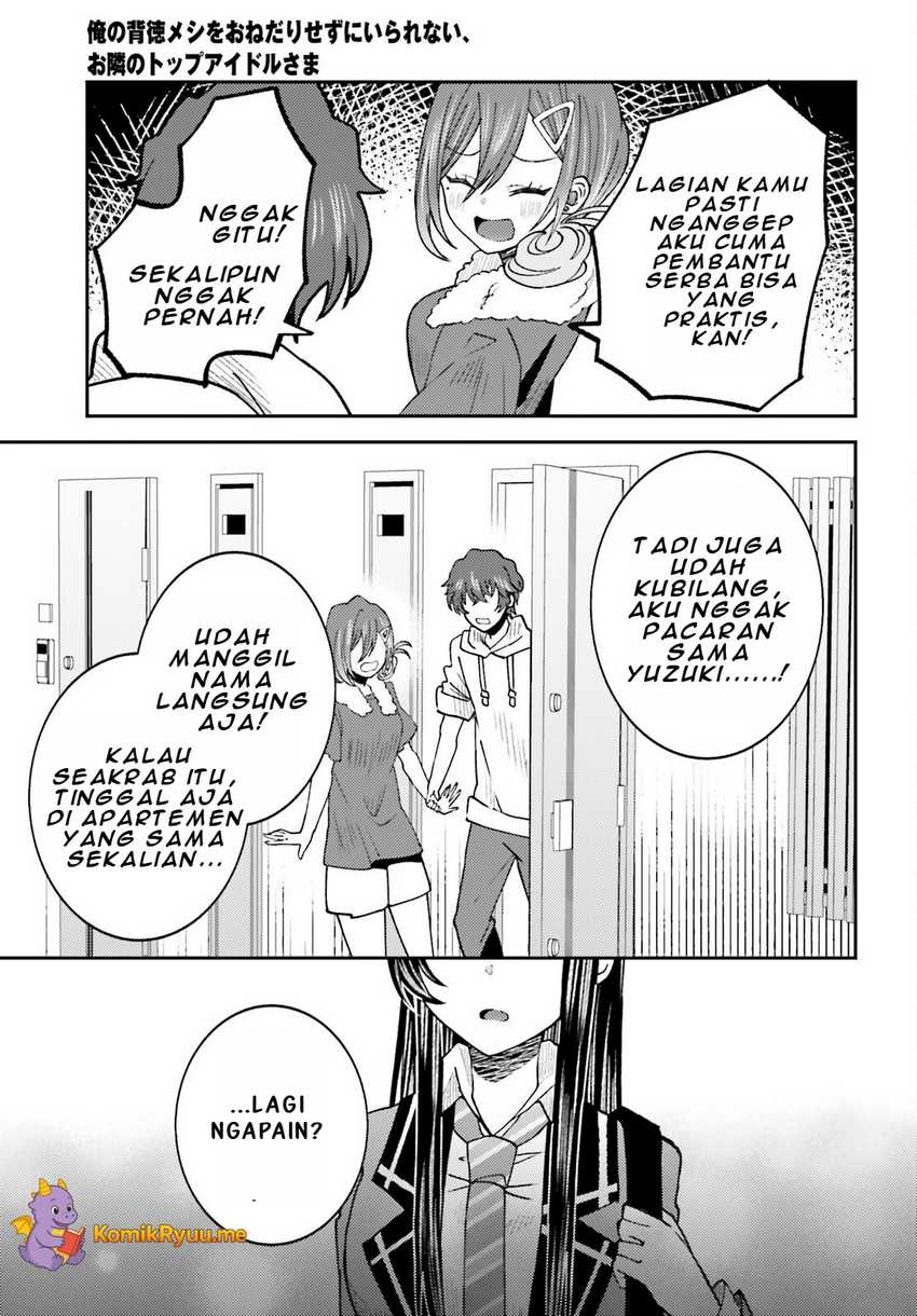 Ore no Haitoku Meshi o Onedari Sezu ni Irarenai, Otonari no Top Idol-sama Chapter 6 - halaman 13