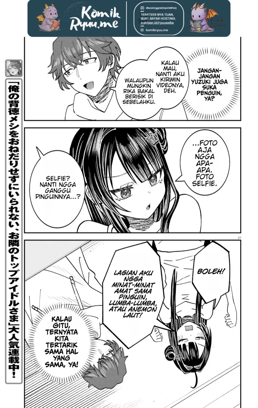 Ore no Haitoku Meshi o Onedari Sezu ni Irarenai, Otonari no Top Idol-sama Chapter 8 - halaman 29