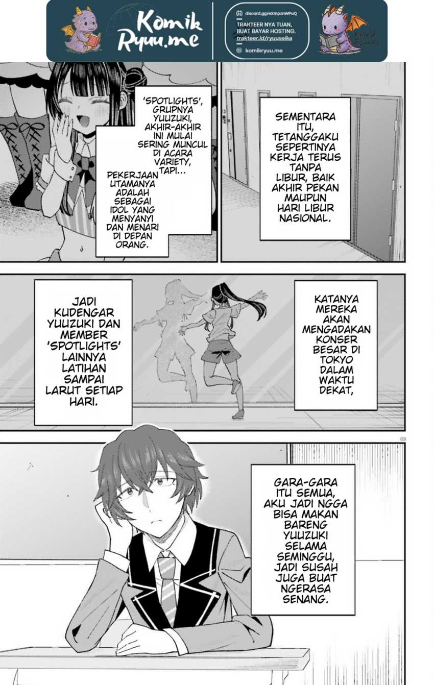 Ore no Haitoku Meshi o Onedari Sezu ni Irarenai, Otonari no Top Idol-sama Chapter 9 - halaman 1
