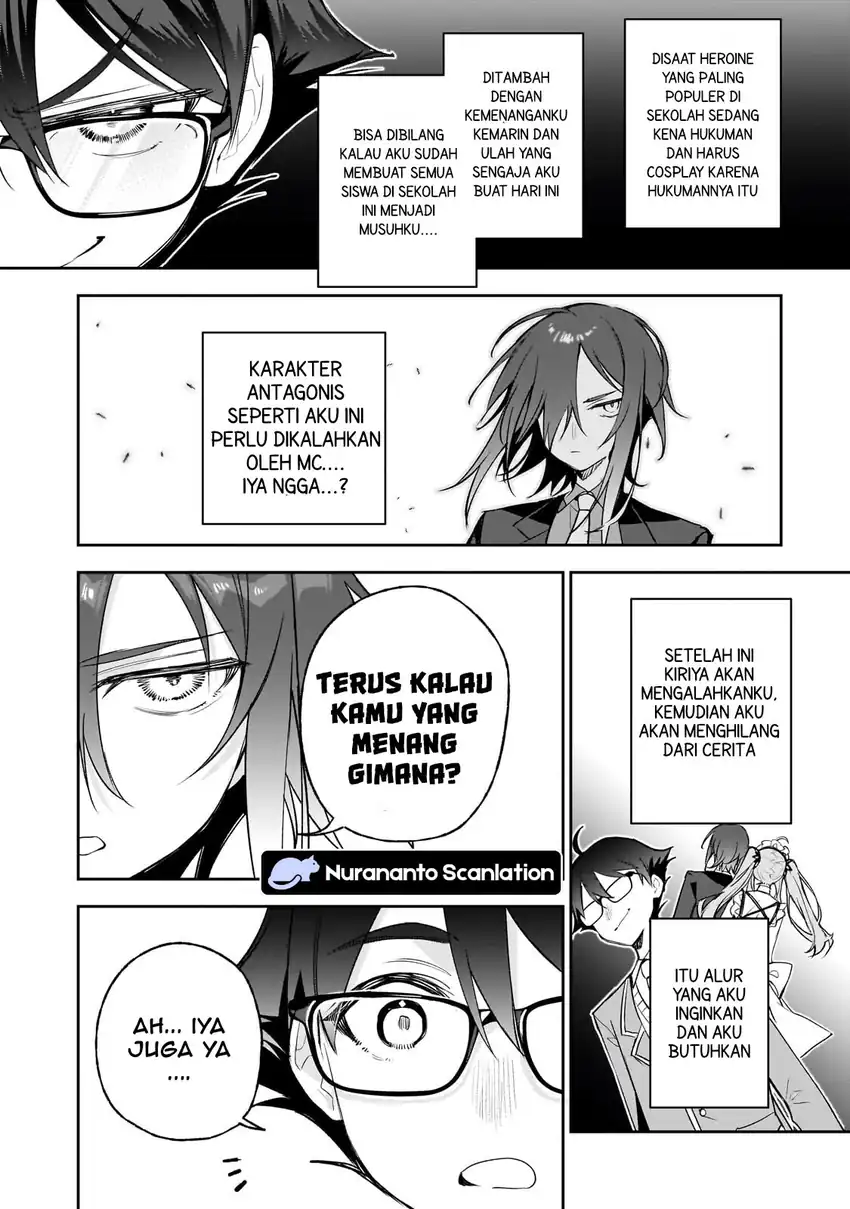 Ore wa Gakuen Zunou Battle no Ensyutsuka!: Jishou Mob ga Kage kara Egaku Saikyou Shujinkou Musou Scenario Chapter 3.2 - halaman 11