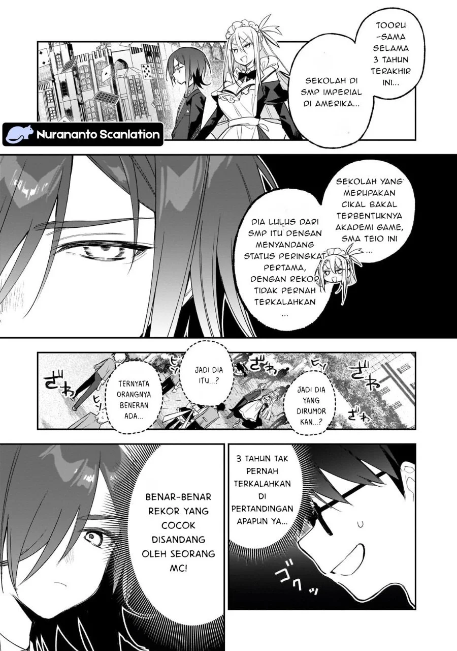 Ore wa Gakuen Zunou Battle no Ensyutsuka!: Jishou Mob ga Kage kara Egaku Saikyou Shujinkou Musou Scenario Chapter 4.1 - halaman 6
