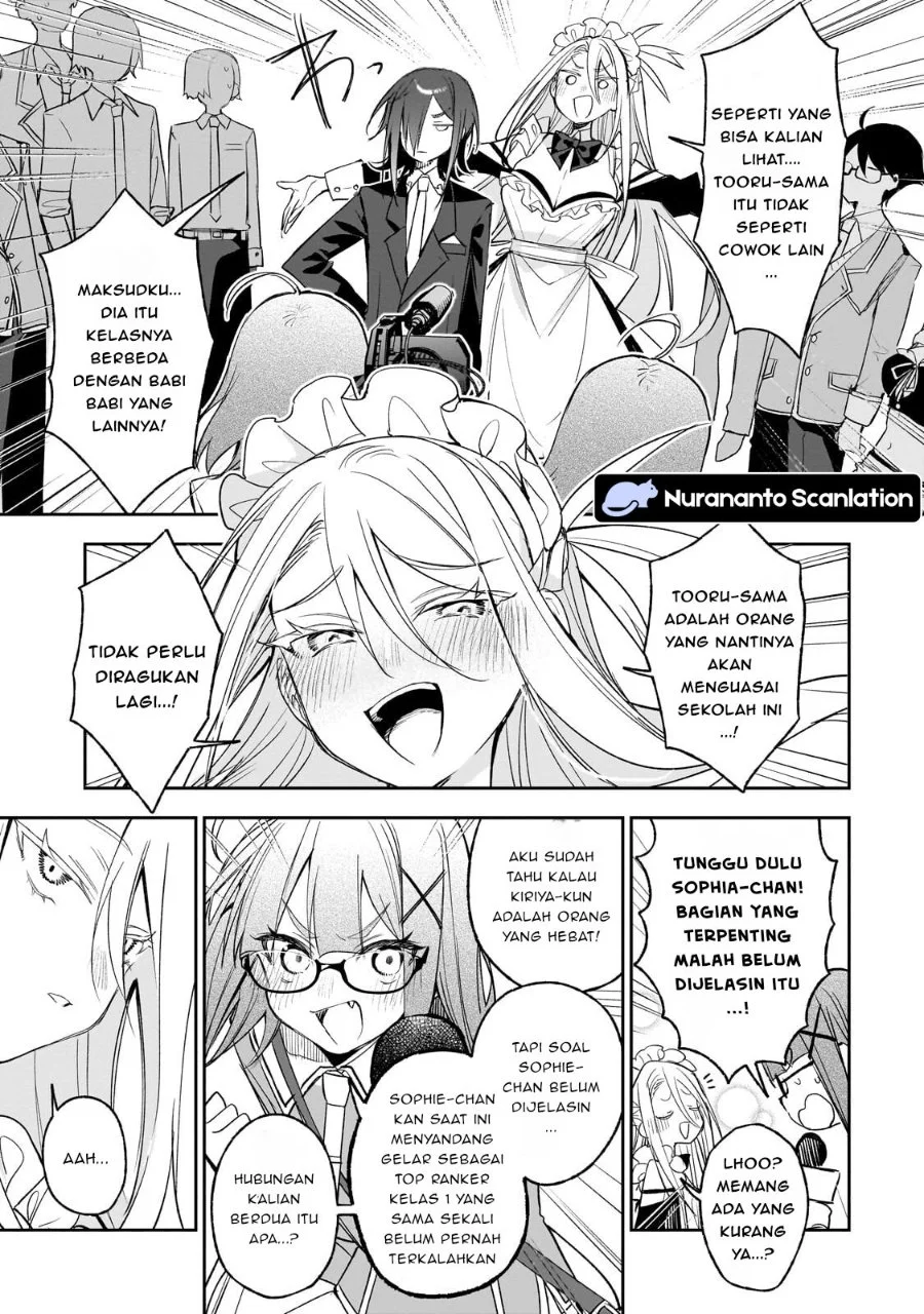 Ore wa Gakuen Zunou Battle no Ensyutsuka!: Jishou Mob ga Kage kara Egaku Saikyou Shujinkou Musou Scenario Chapter 4.1 - halaman 7