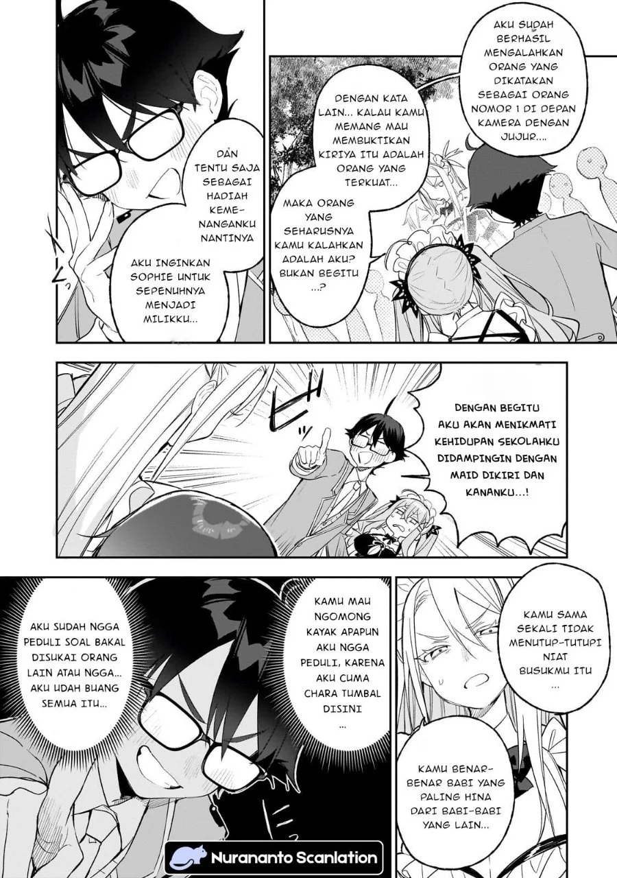 Ore wa Gakuen Zunou Battle no Ensyutsuka!: Jishou Mob ga Kage kara Egaku Saikyou Shujinkou Musou Scenario Chapter 4.2 - halaman 7