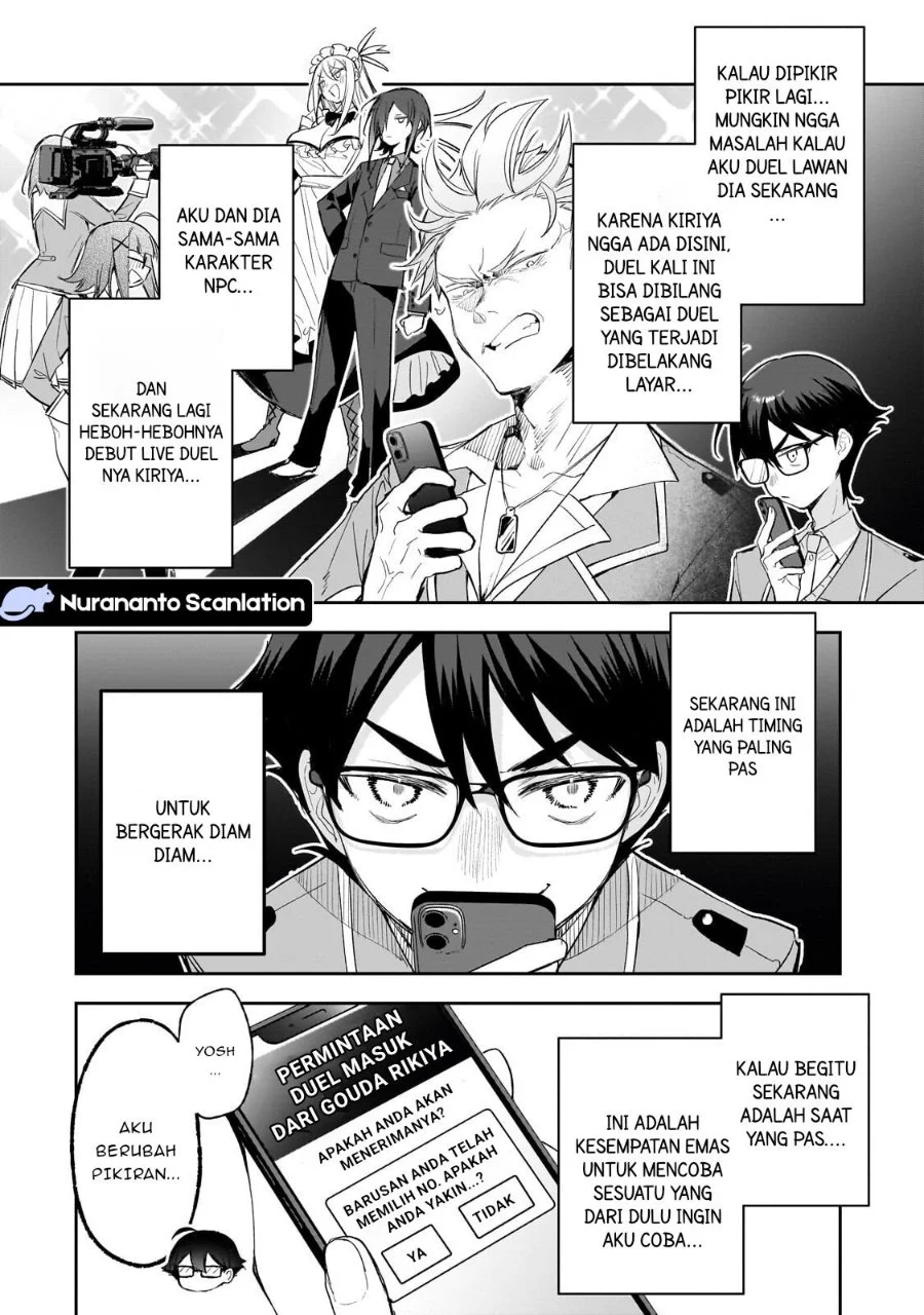 Ore wa Gakuen Zunou Battle no Ensyutsuka!: Jishou Mob ga Kage kara Egaku Saikyou Shujinkou Musou Scenario Chapter 4.3 - halaman 9