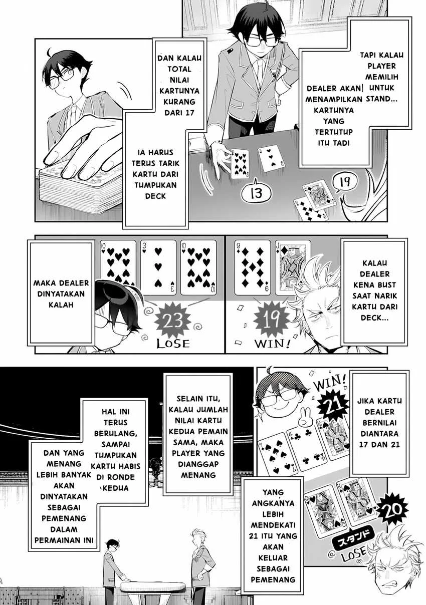 Ore wa Gakuen Zunou Battle no Ensyutsuka!: Jishou Mob ga Kage kara Egaku Saikyou Shujinkou Musou Scenario Chapter 5 - halaman 14