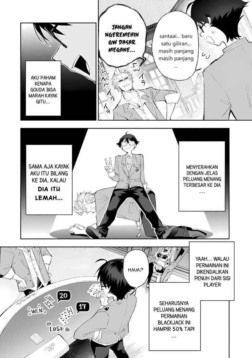 Ore wa Gakuen Zunou Battle no Ensyutsuka!: Jishou Mob ga Kage kara Egaku Saikyou Shujinkou Musou Scenario Chapter 5 - halaman 18