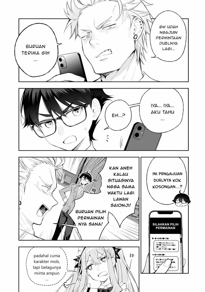 Ore wa Gakuen Zunou Battle no Ensyutsuka!: Jishou Mob ga Kage kara Egaku Saikyou Shujinkou Musou Scenario Chapter 5 - halaman 3
