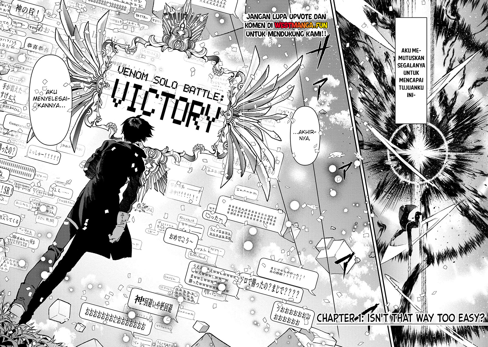 Ore, Yuusha ja Nai desukara. VR Sekai no Chouten ni Kunrin seshi Otoko. Tensei shi, Level 1 no Mushoku kara Restart suru Chapter 1 - halaman 6