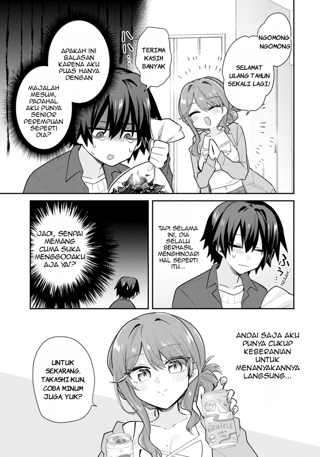 Osake to Senpai Kanojo to no Amaama Doukyo Love Comedy wa Hatachi ni Natte kara Chapter 1 - halaman 20