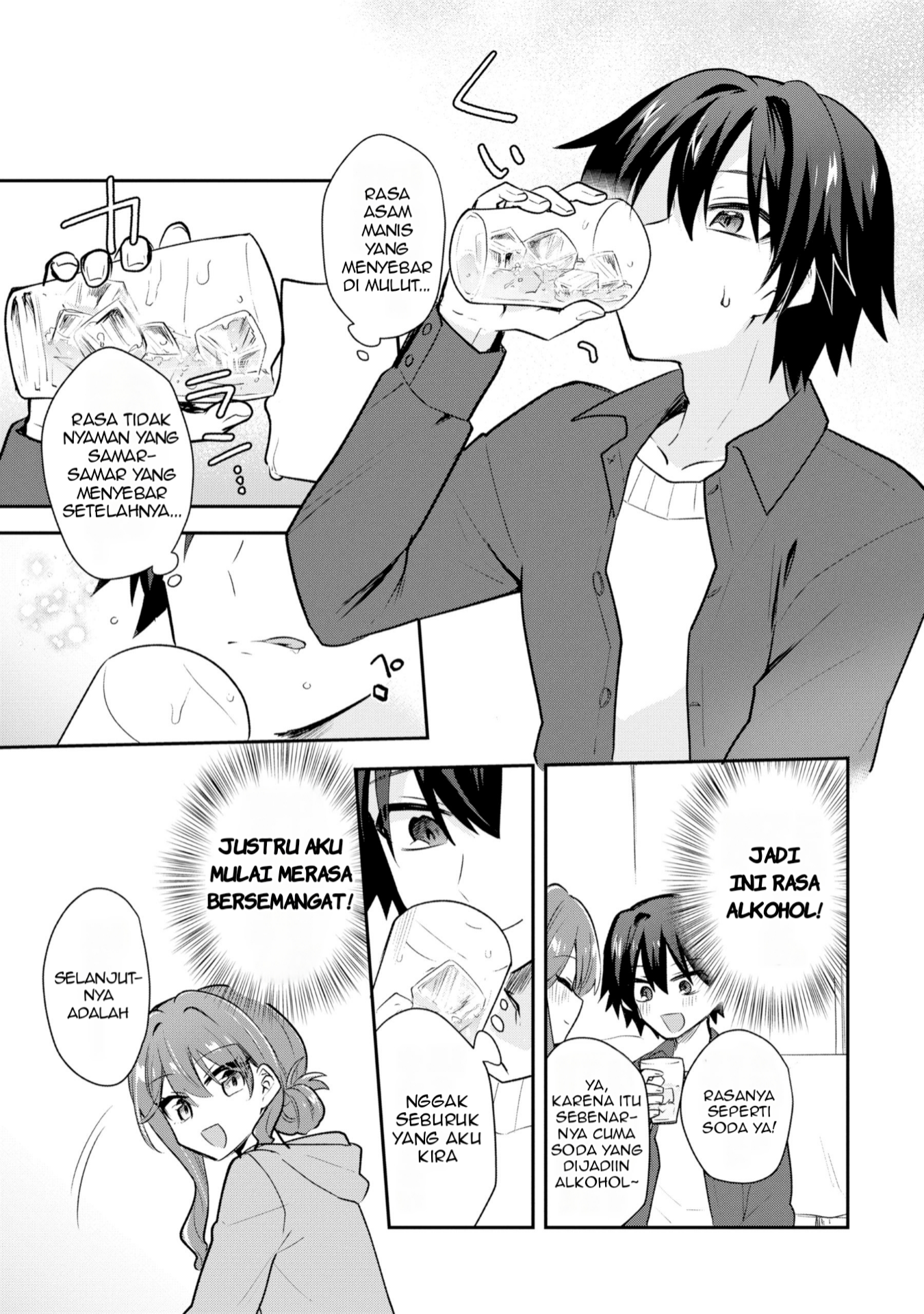 Osake to Senpai Kanojo to no Amaama Doukyo Love Comedy wa Hatachi ni Natte kara Chapter 1 - halaman 22