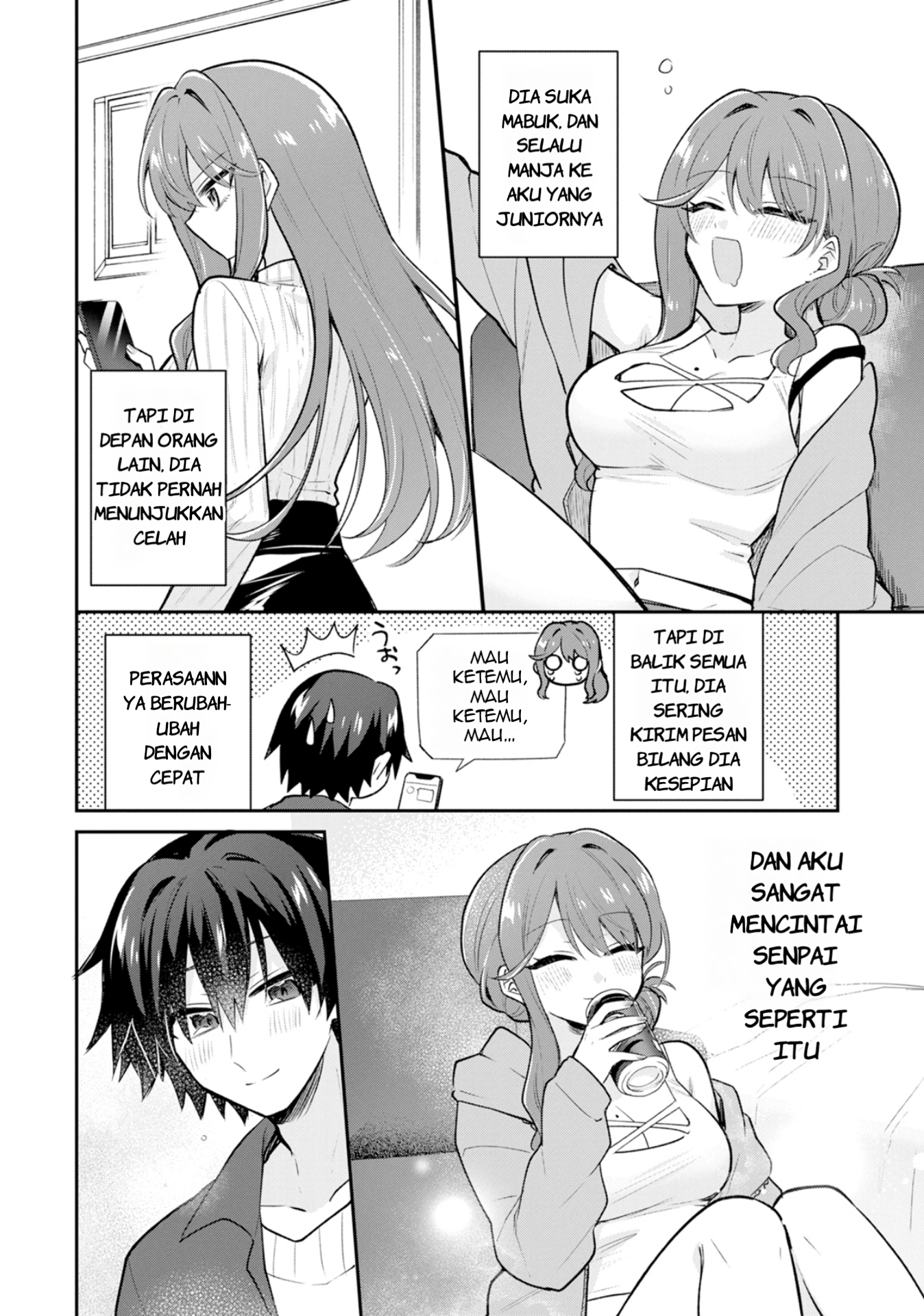 Osake to Senpai Kanojo to no Amaama Doukyo Love Comedy wa Hatachi ni Natte kara Chapter 1 - halaman 9