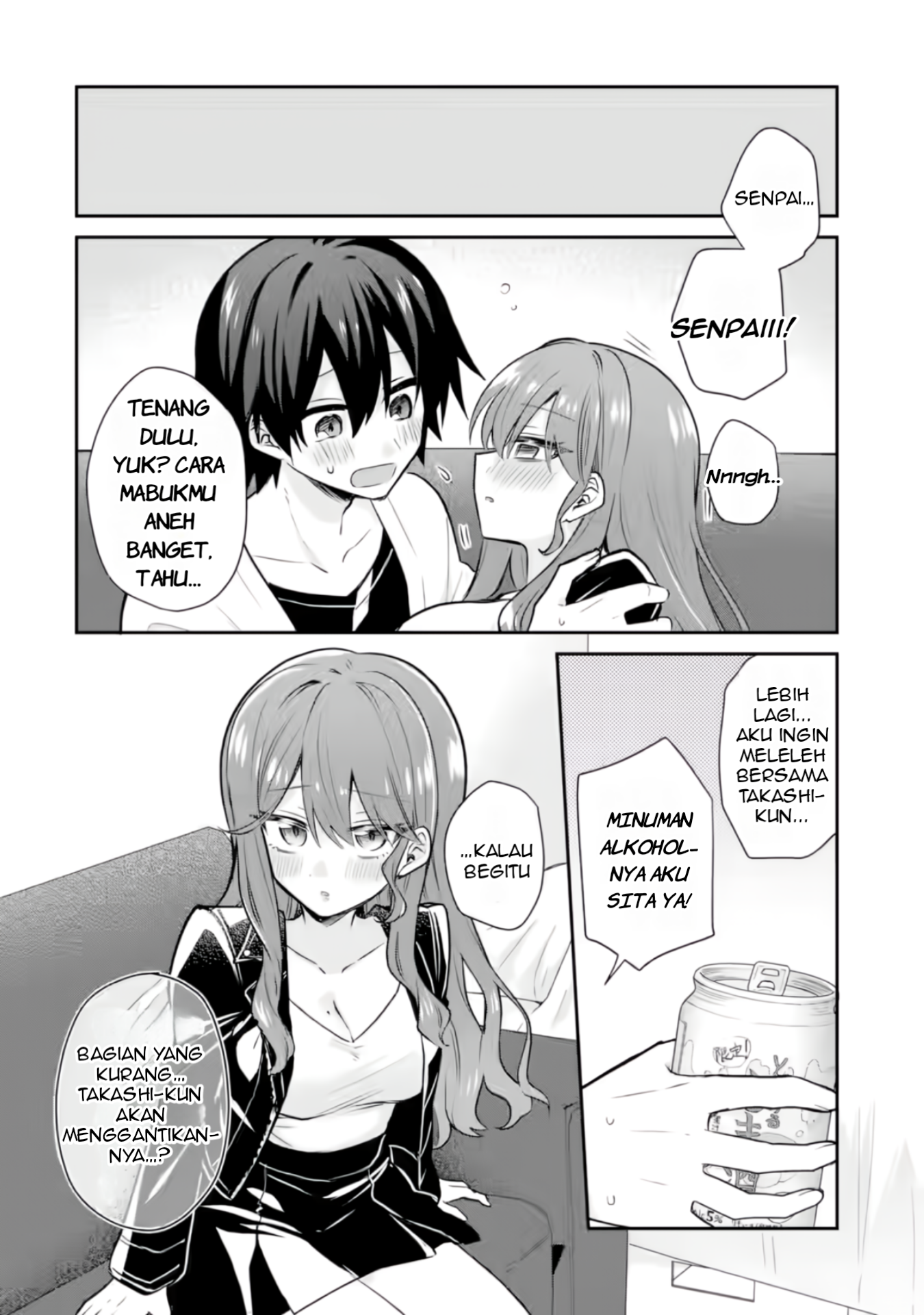 Osake to Senpai Kanojo to no Amaama Doukyo Love Comedy wa Hatachi ni Natte kara Chapter 2 - halaman 21