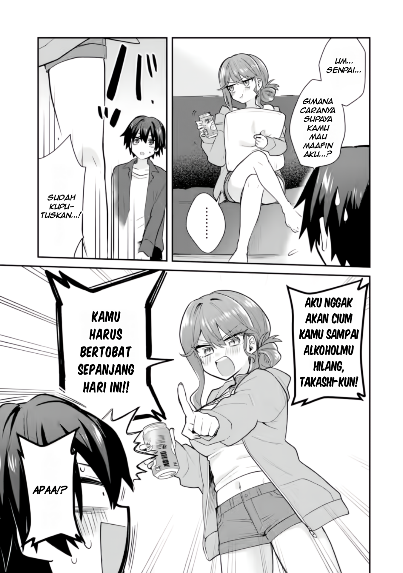 Osake to Senpai Kanojo to no Amaama Doukyo Love Comedy wa Hatachi ni Natte kara Chapter 3 - halaman 16