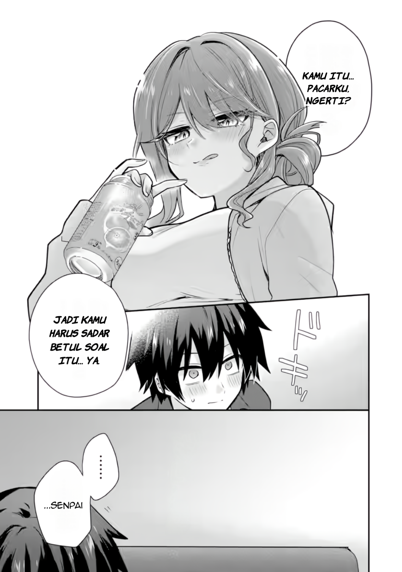 Osake to Senpai Kanojo to no Amaama Doukyo Love Comedy wa Hatachi ni Natte kara Chapter 3 - halaman 18