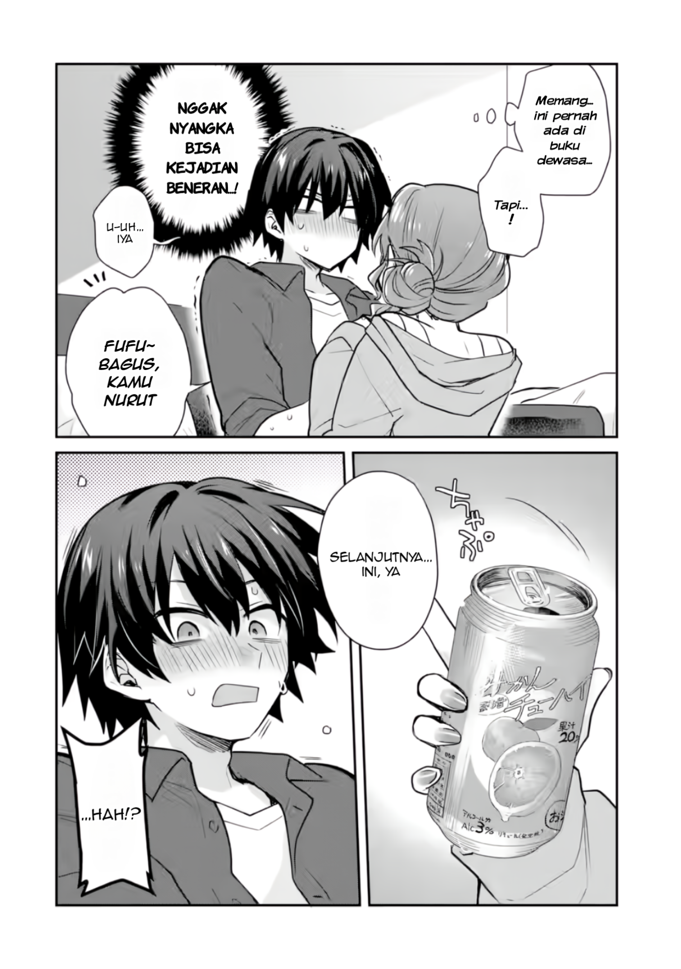 Osake to Senpai Kanojo to no Amaama Doukyo Love Comedy wa Hatachi ni Natte kara Chapter 3 - halaman 23
