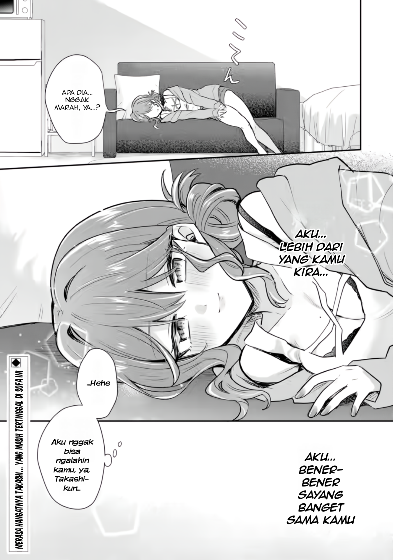 Osake to Senpai Kanojo to no Amaama Doukyo Love Comedy wa Hatachi ni Natte kara Chapter 3 - halaman 38