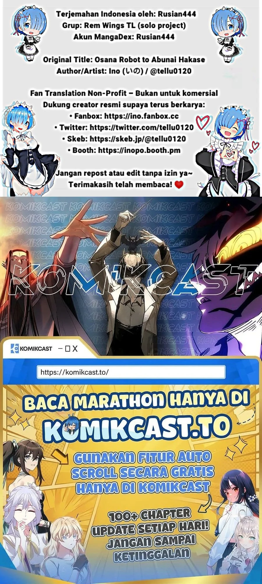 Osana Robot to Abunai Hakase Chapter 63 - halaman 3