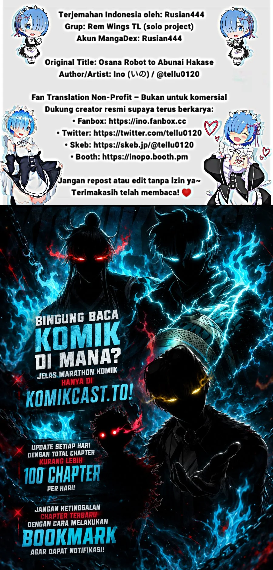 Osana Robot to Abunai Hakase Chapter 64 - halaman 3