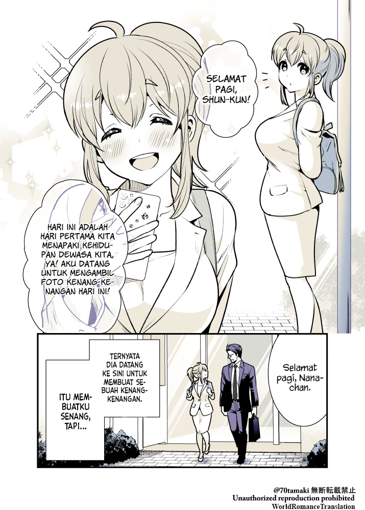 Osananajimi ga Hisabisa ni Saikai shitara Otagai Kyonyuu ni Natteta Chapter 10 - halaman 3