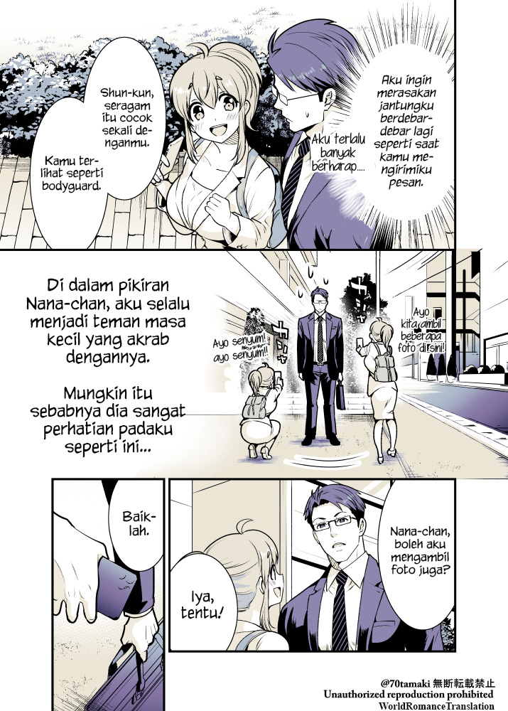 Osananajimi ga Hisabisa ni Saikai shitara Otagai Kyonyuu ni Natteta Chapter 10 - halaman 4