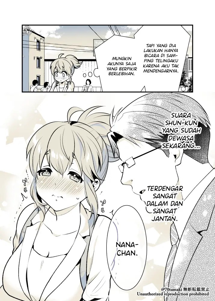 Osananajimi ga Hisabisa ni Saikai shitara Otagai Kyonyuu ni Natteta Chapter 12 - halaman 3