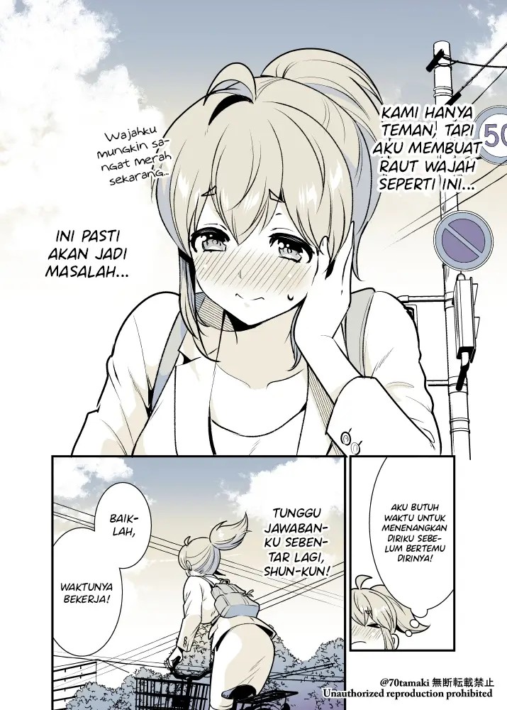 Osananajimi ga Hisabisa ni Saikai shitara Otagai Kyonyuu ni Natteta Chapter 12 - halaman 5